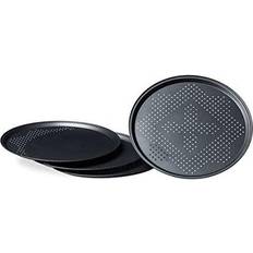 Relaxdays Pizza Pans with Perforations Baking Stone