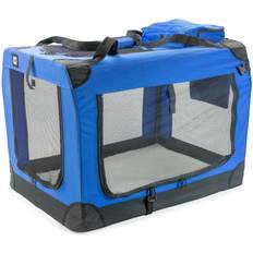 Extra Large Blue Fabric Pet Carrier Travel Transport Bag for Cats Dogs