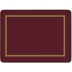 Pimpernel Classic Burgundy Placemats Set Place Mat Gold, Red