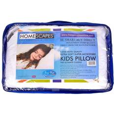 Homescapes Kids Super Microfibre 40 Toddler Pillow - White