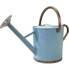 Metal Water Cans Selections Duck Egg Blue & Copper Metal Watering Can with Rose