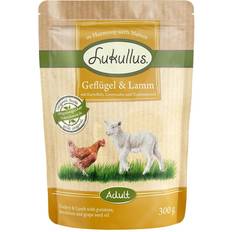 Lukullus 48x300g Fjerkræ & Lam kornfri hundefoder