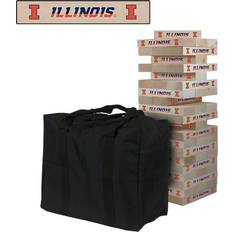 Victory Tailgate Illinois Fighting Illini Giant Wooden Tumble Tower Game