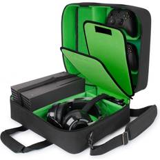 USA GEAR Xbox Series X Carrying Case Compatible with Xbox Series X Console & Xbox Series S - Customizable Interior