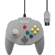 Retro-Bit Tribute 64 Wired Controller for Nintendo N64 Original Port Classic Gray