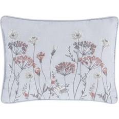 Catherine Lansfield Meadowsweet Floral Chair Cushions White, Grey