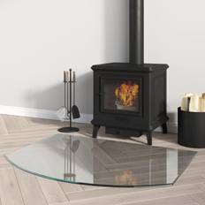 vidaXL Fireplace Glass Plate 80x60 cm