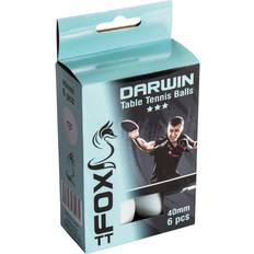 Three Stars Table Tennis Balls Fox Darwin 3 Star 6-pack