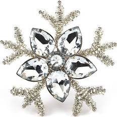 Saro Lifestyle Snowflake Napkin Ring 3.8cm 4pcs