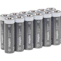 Maplin Extra Long Life High Performance Alkaline AA Batteries Pack of 12