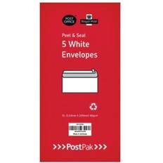 Envelopes DL Peel & Seal White 80gsm (5 Pack) POF27433