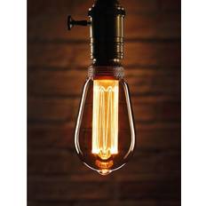 Auraglow Mysa LED Light Bulb Vintage Retro Rustic Edison Style Decorative Energy Efficient Filament E27 Screw ST64 Classic Shape