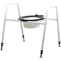 Bariatric Free Standing Toilet Seat and Frame Splash Guard 247kg Weight Limit