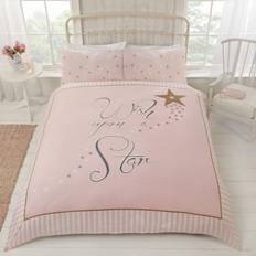 Gold Bed Set Kid's Room Rapport Wish Upon a Star - Pink - Duvet Cover Set