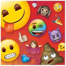 Emoji napkins Rainbow Fun Emoji33 cm red 16 pieces