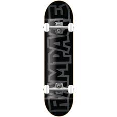 Grey Complete Skateboards Rampage Block Logo Skateboard Grey/ Black