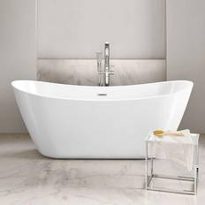 Freestanding Modern Double Ended Bath 1700mm Rose