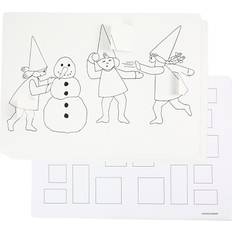 Creativ Company Advent calendar with elves having a snowball fight A3, 30 pc