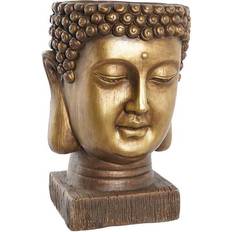 Dkd Home Decor Planter Fibreglass Golden Buddha Oriental