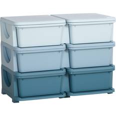 Qaba Kid's Storage Unit 6 Drawers 3 Tier