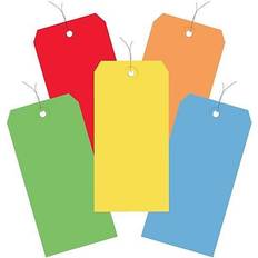 Box Partners G20003 4.75 x 2.38 in. Assorted Color 13 Point Shipping Tags Pre-Wired Pack of 1000