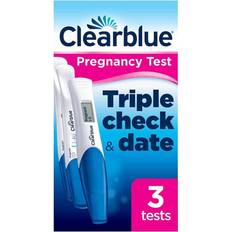 Self Tests Clearblue Pregnancy Test Triple-Check & Date 3-pack