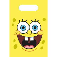 Amscan distribution bags SpongeBob 23 cm cardboard yellow 8 pieces