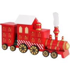 Advent Calendar Locomotive Wood Reusable