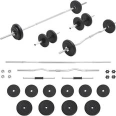 30kg dumbbell set vidaXL Barbell & Dumbbell Set 30kg