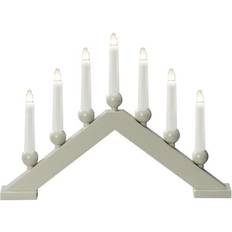 Dimmable Candle Bridges Konstsmide 7 Light Wood Candle Bridge 41cm