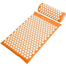 ProsourceFit Acupressure Mat and Pillow Set for Back/Neck Pain Relief and Muscle Relaxation, Orange