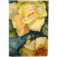 Caroline's Treasures Carolines Treasures PJC1047GF Yellow Roses Flag Garden