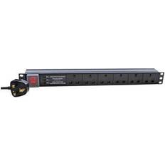 Eagle 6-Way Horizontal Socket 19" PDU with 3 Way Surge Protection