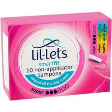 Lil-Lets Smartfit 10 Non-Applicator Tampons Super 8