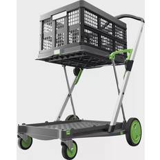 CLAX folding truck, with 46 l folding box, Green edition