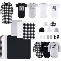 The Peanutshell 23-Piece Layette Set In Black/white Black/white/grey grey 0-3 Months