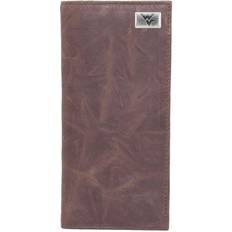 Multicoloured Travel Wallets Eagles Wings Virginia Mountaineers Leather Secretary with Concho - Brown