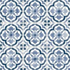 NextWall Daisy Bennett Sorento Tile Navy Peel & Stick Wallpaper