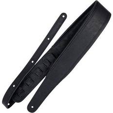 Richter Springbreak I Leatherette Guitar Strap Black 2.75 in