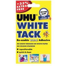 UHU White Tack 62g With 33pc Extra Free Pack