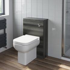 Artis 500mm Bathroom Toilet BTW Furniture Unit Pan Soft Close Charcoal Grey Modern