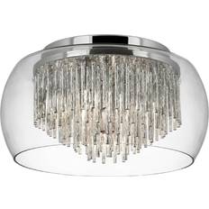 Searchlight Curva glass Ceiling Flush Light