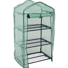 Sunnydaze 3-Tier Mini Greenhouse Stainless steel Plastic