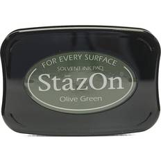 Imagine StazOn Solvent Ink Pad-Olive Green