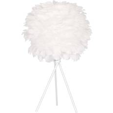 Dkd Home Decor White Feather Table Lamp