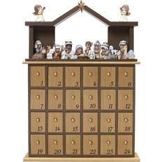 Precious Moments Set/26 Countdown To Christmas Nativity Advent