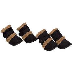 Petlife The Faux Shearling "Duggz" Shoes, One Brown - Brown