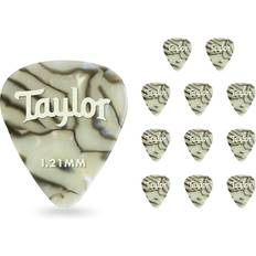 Taylor Celluloid 351 Picks, Abalone 1.21 Mm 12 Pack
