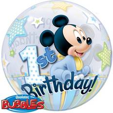 Qualatex 22" Mickey Mouse Baby 1st Birthday Bubble Balloon