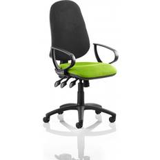 Dynamic Eclipse XL Lever Task Operator Chair Black Back Bespoke Seat With Loop